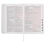 KJV White Faux Leather Thinline Large Print Bible With Thumb Indexing - Image 22