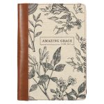 Amazing Grace Floral Faux Leather Journal With Zipped Closure - 2 Cor 12:9 - Image 13