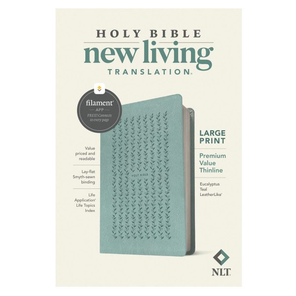 NLT Filament Premium Value Thinline Bible, Large Print, Eucalyptus Teal (Imitation Leather) - Image 12