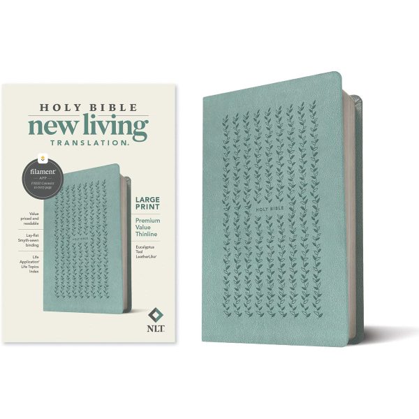 NLT Filament Premium Value Thinline Bible, Large Print, Eucalyptus Teal (Imitation Leather) - Image 14