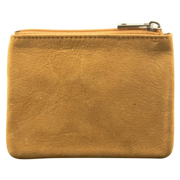 Genuine African Leather Tan Small Coin Purse - Image 13