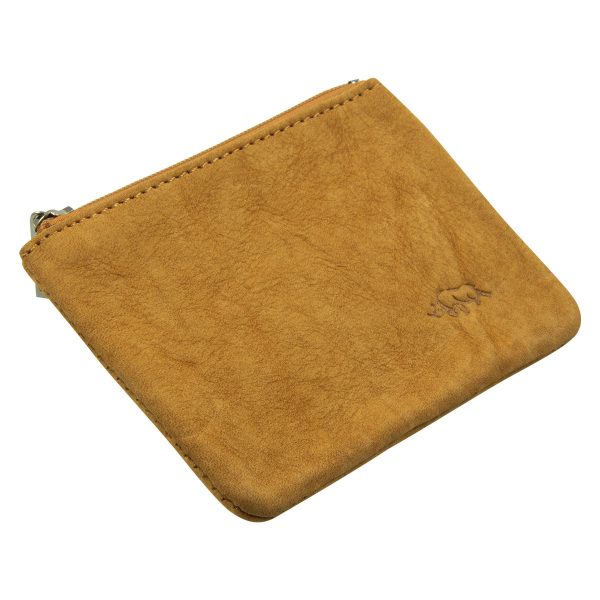 Genuine African Leather Tan Small Coin Purse - Image 14