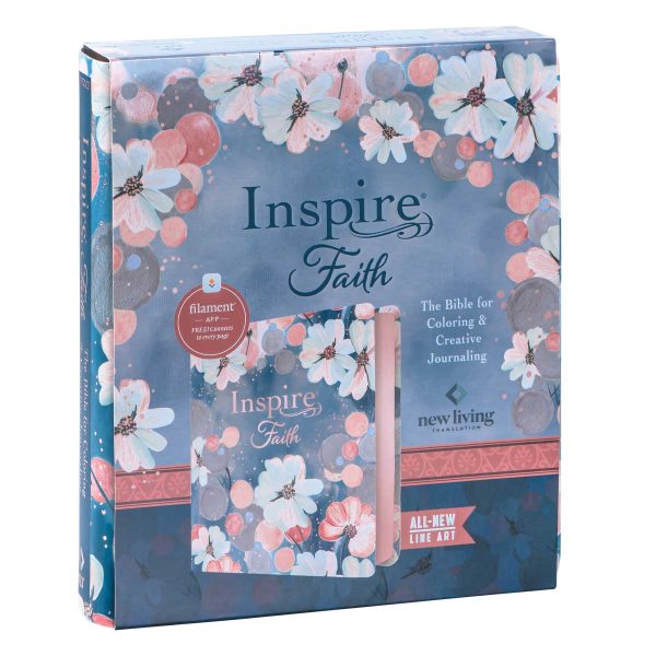 NLT Watercolor Garden Faux Leather Flexcover Inspire Faith Filament Bible - Image 22