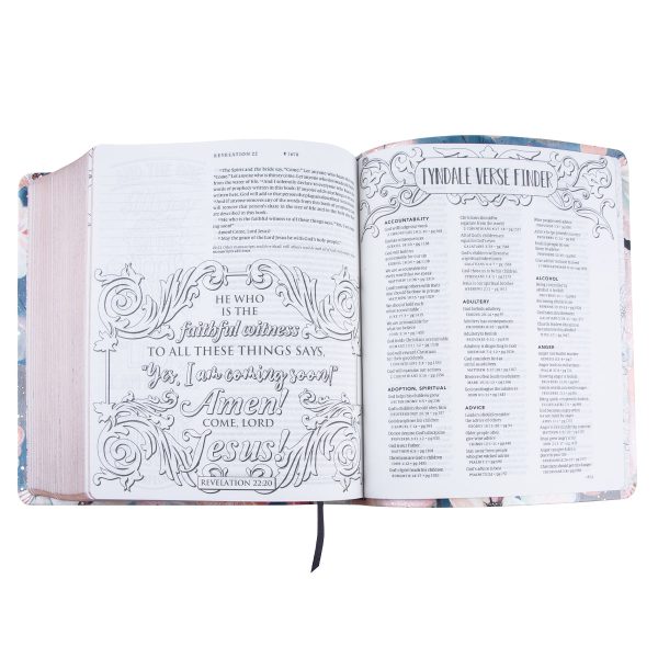 NLT Watercolor Garden Faux Leather Flexcover Inspire Faith Filament Bible - Image 26