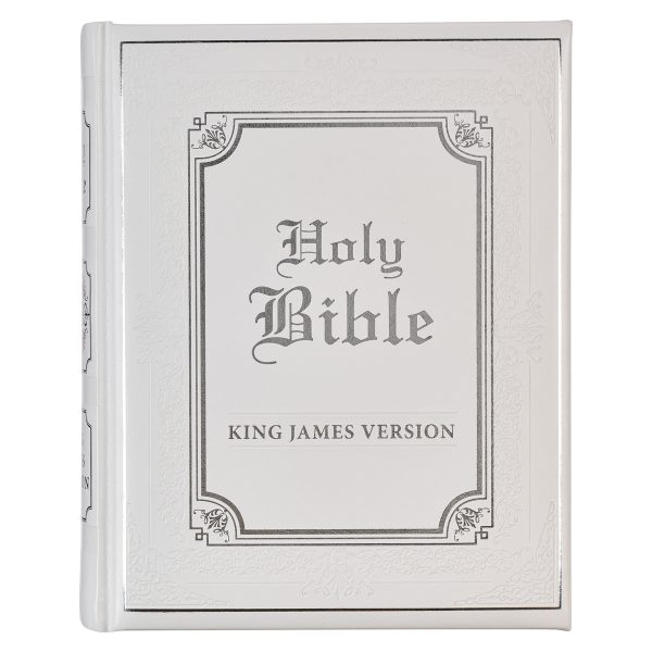 KJV White Faux Leather Family Bible Double Column Format - Image 10