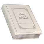 KJV White Faux Leather Family Bible Double Column Format - Image 12