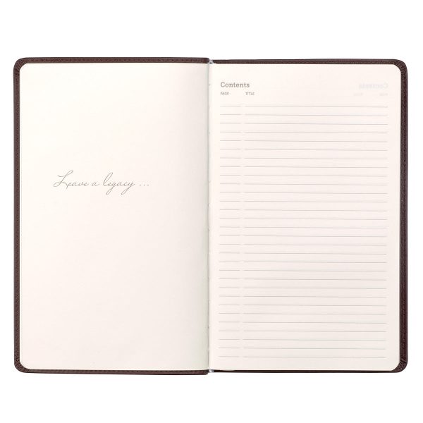 Leatherpress Cacao Brown Large Genuine African Leather Journal - Image 22