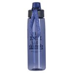 Play Hard, Pray Harder - Never Stop Praying Purple Plastic Water Bottle - Image 14
