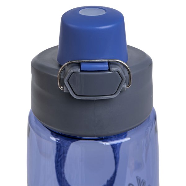 Play Hard, Pray Harder - Never Stop Praying Purple Plastic Water Bottle - Image 15