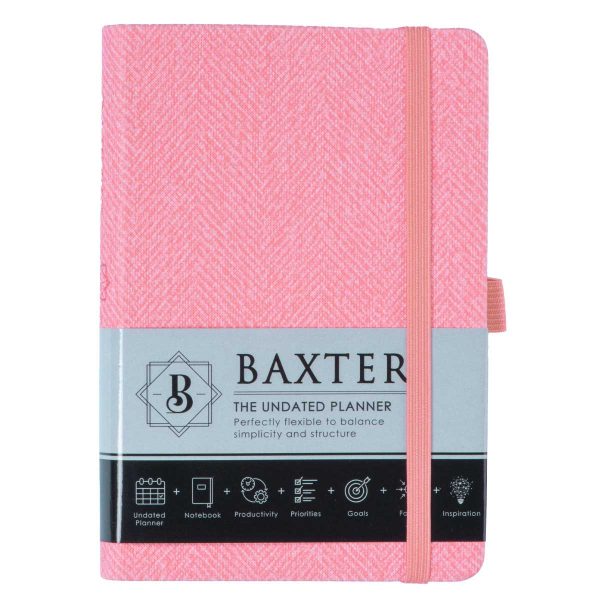 Baxter Undated Planner Pocket Edition Pink (Durable Synthetic Fibre Flexcover) - Image 24