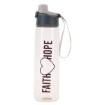 Faith, Love, Hope Plastic Water Bottle - Image 9