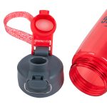 Be Strong Be Brave Be Fearless Red Plastic Water Bottle - Image 16