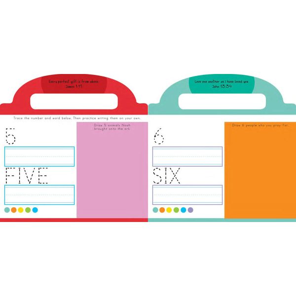 Bible 123's: Wipe-Clean Activity Book (Inspired To Learn)(Board Book) - Image 2
