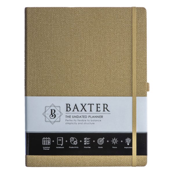 Baxter Undated Planner A4 Sand Color (Durable Synthetic Fibre Flexcover) - Image 24