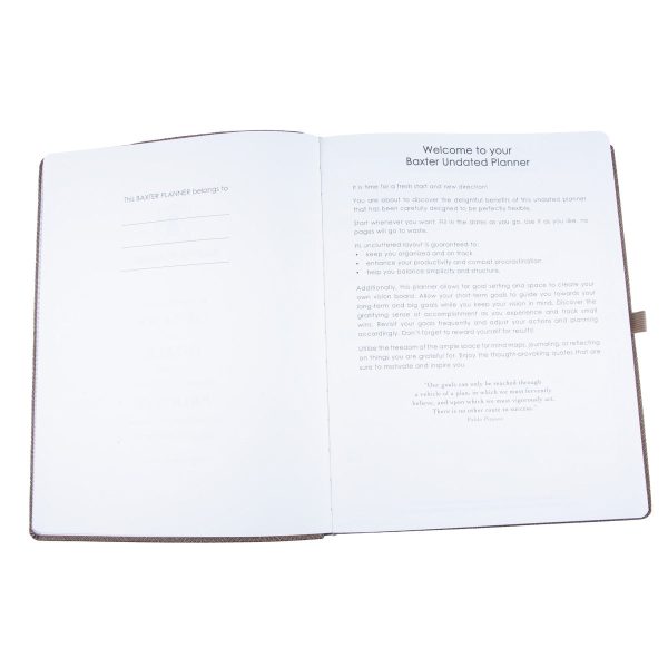 Baxter Undated Planner A4 Sand Color (Durable Synthetic Fibre Flexcover) - Image 27