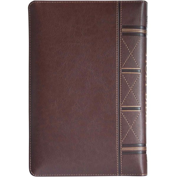 ESV Dark Brown Faux Leather Standard Bible Thumb Indexed With Zip - Image 14