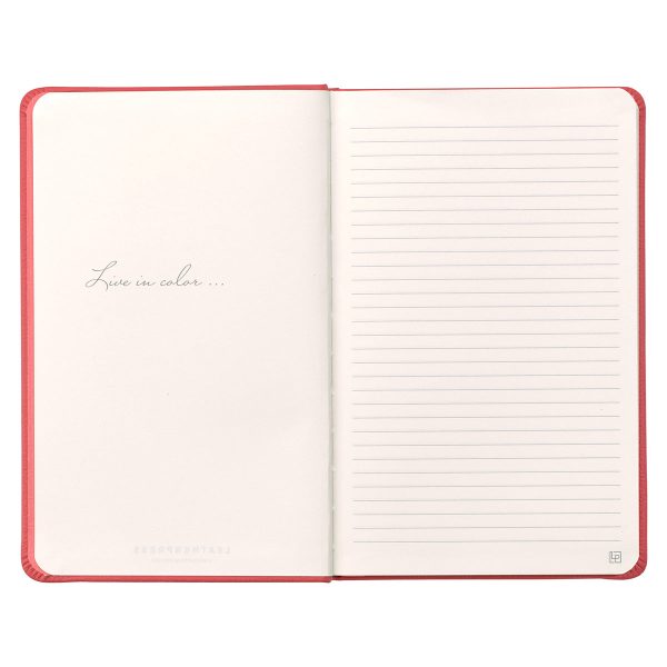 Leatherpress Coral Red Genuine African Leather Notebook - Image 23