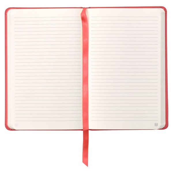 Leatherpress Coral Red Genuine African Leather Notebook - Image 24