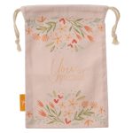You Are Precious Small Cotton Drawstring Bag - Image 6