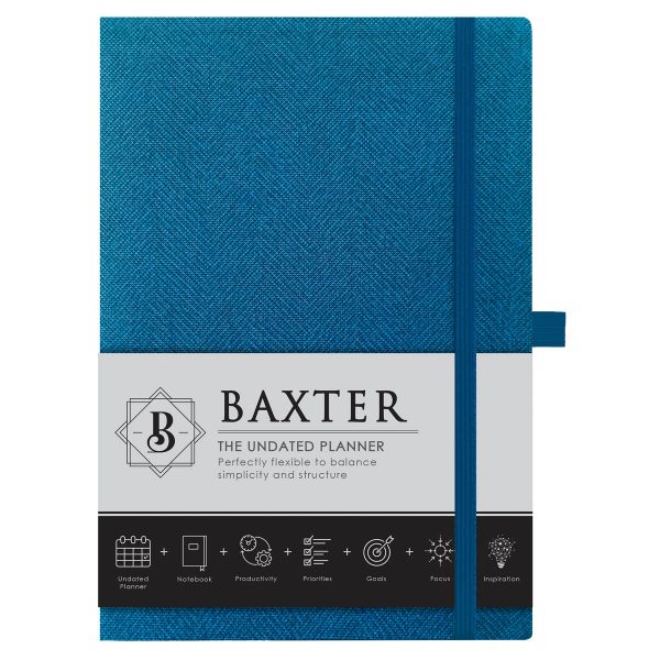 Baxter Undated Planner Aqua (Durable Synthetic Fibre Flexcover) - Image 19