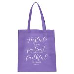 Be Joyful In Hope Patient In Affliction Non-Woven Tote Bag - Romans 12:12 - Image 7