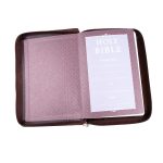 ESV Dark Brown Faux Leather Compact Bible With Zip - Image 22