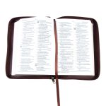 ESV Dark Brown Faux Leather Compact Bible With Zip - Image 23
