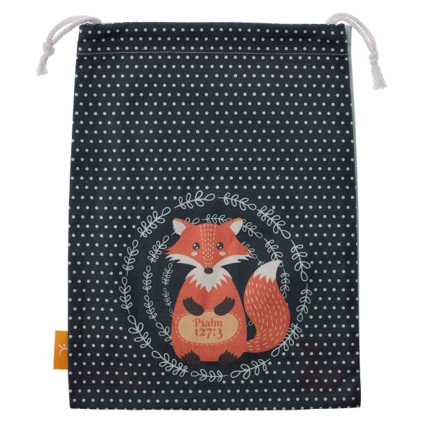 Children Are A Gift From The Lord Large Cotton Drawstring Bag - Ps. 127:3 - Image 7