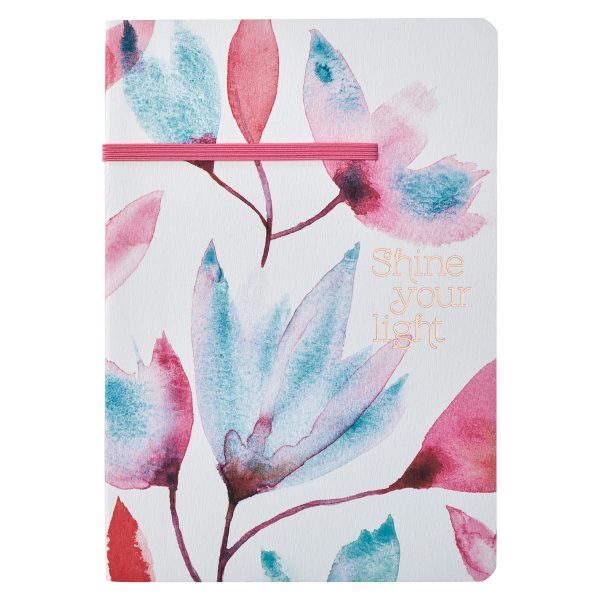Shine Your Light Pink Petals Paperback Journal with Elastic Closure - Image 19