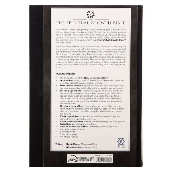 NLT The Spiritual Growth Bible Black Hardcover - Image 23