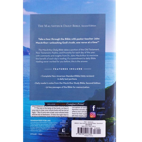 NASB MacArthur Daily Bible 2nd Edition (Comfort Print)(Hardcover) - Image 8