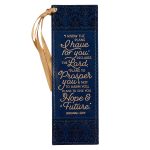 I Know The Plans I Have For You Jeremiah 29:11 Navy (Faux Leather Bookmark) - Image 7