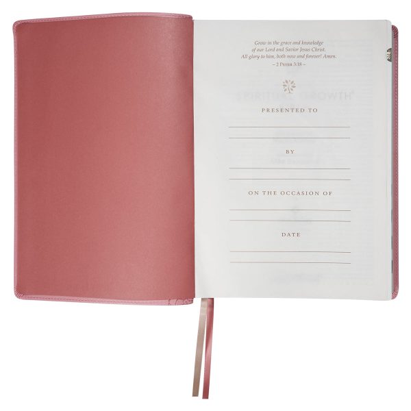 NLT Pink Faux Leather Thumb Indexed Spiritual Growth Bible - Image 18