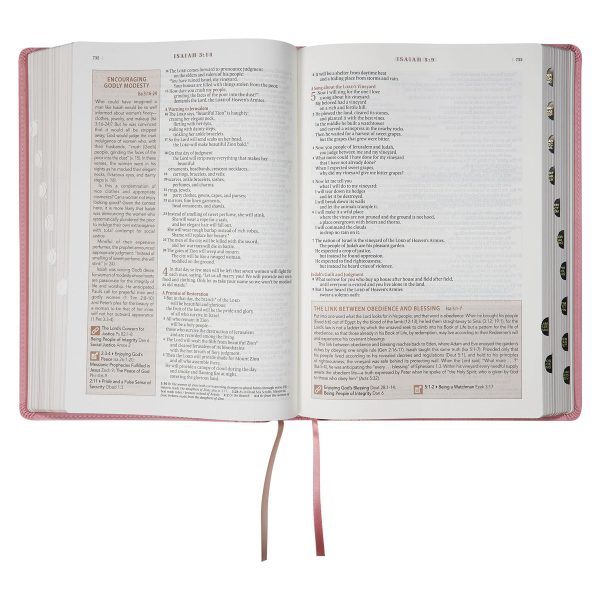 NLT Pink Faux Leather Thumb Indexed Spiritual Growth Bible - Image 20
