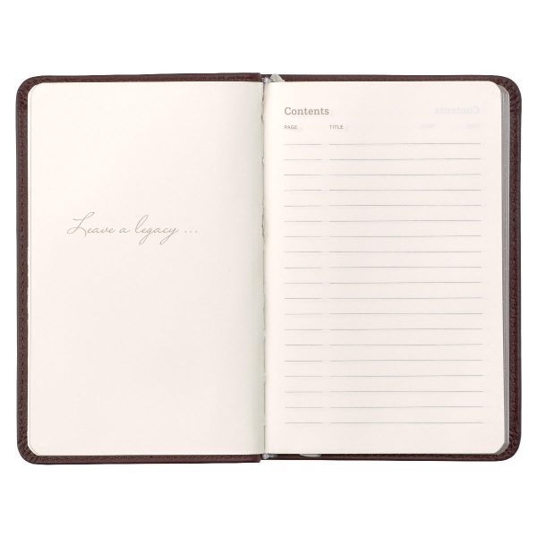 Leatherpress Cacao Brown Genuine African Leather Pocket Journal - Image 22