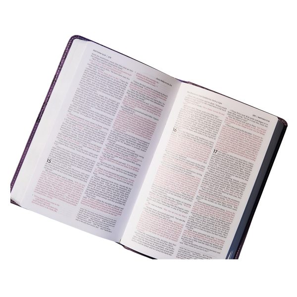 NKJV Pink Faux Leather Deluxe Gift Bible Red Letter Comfort Print - Image 12