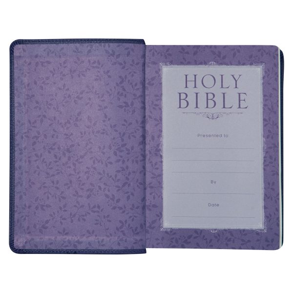 NLT Purple Faux Leather Flexcover Compact Bible - Image 24