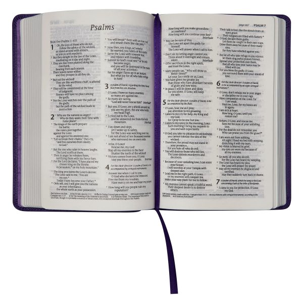NLT Purple Faux Leather Flexcover Compact Bible - Image 25