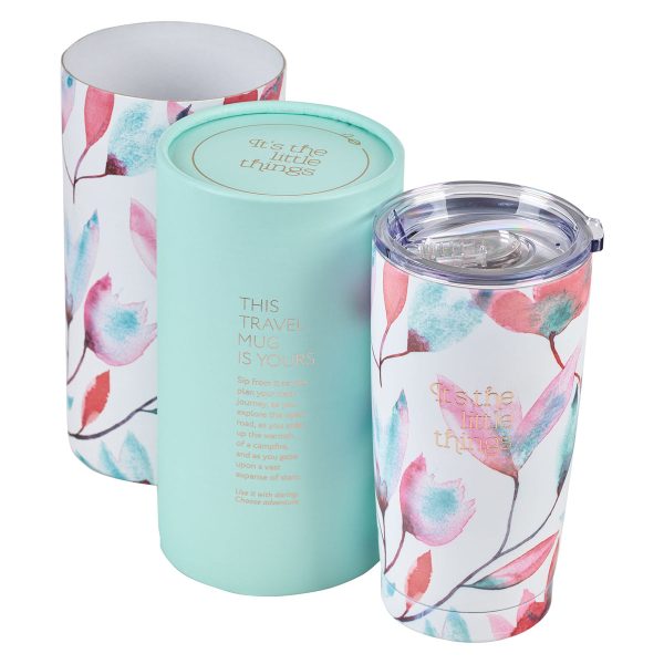 It's the Little Things Pink Petals Stainless Steel Mug - Image 18