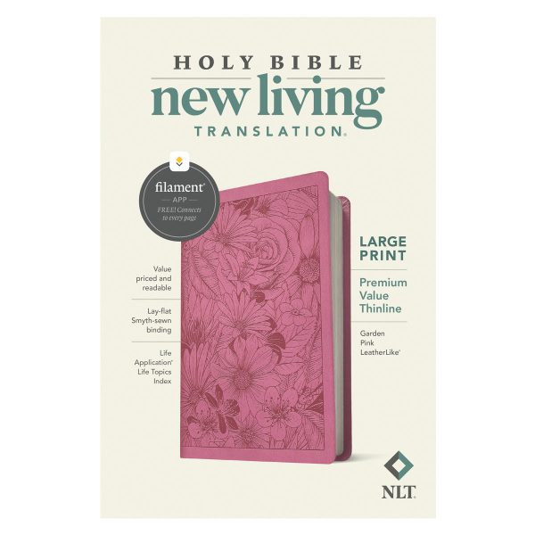 NLT Filament Premium Value Thinline Bible, Large Print, Garden Pink (Imitation Leather) - Image 19