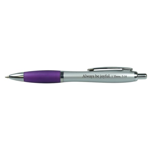 Scribbler: Always Be Joyful Purple (Tub Of 25)(Pens) - Image 6