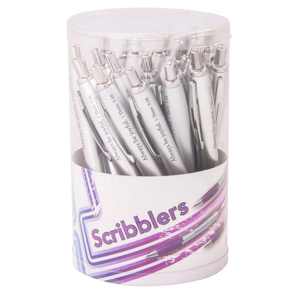 Scribbler: Always Be Joyful Purple (Tub Of 25)(Pens) - Image 7