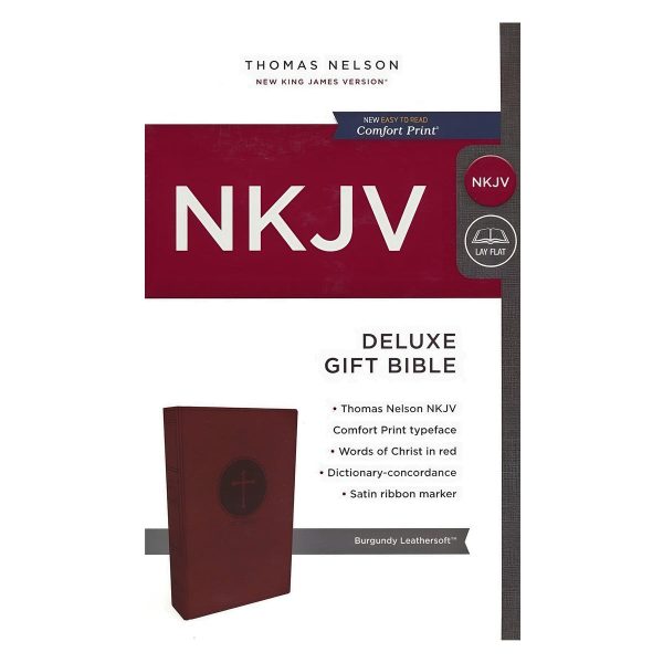 NKJV Deluxe Gift Bible Red Letter Burgundy (Comfort Print)(Imitation Leather) - Image 4