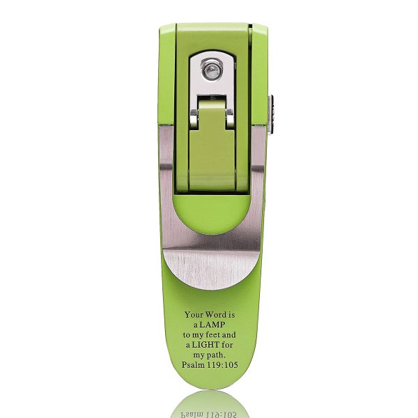 Psalm 119:105 Your Word Is A Lamp Green Hydraulic Book Light - Image 11