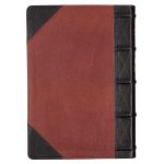 KJV Brandy & Dark Brown Genuine African Leather Bible Giant Print Indexed Red Letter - Image 23