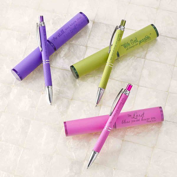Matthew 19:26 All Things Possible Green (Metal Pen In Tube) - Image 23