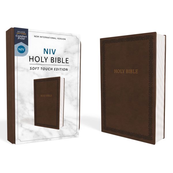 NIV Brown Faux Leather Holy Bible Soft Touch Edition Bible Comfort Print - Image 20