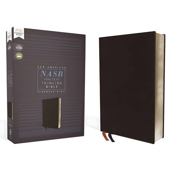 NASB Black Bonded Leather 1995 Ed Thinline Bible Red Letter Comfort Print - Image 11
