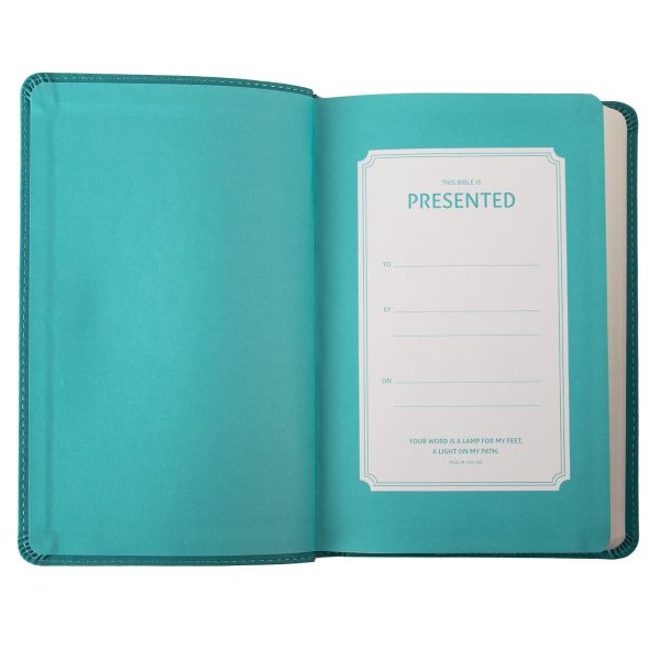 NIV Faux Leather Value Thinline Bible Teal Comfort Print - Image 23