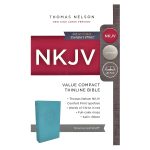 NKJV Blue Faux Leather Value Thinline Compact Bible Red Letter Comfort Print - Image 13